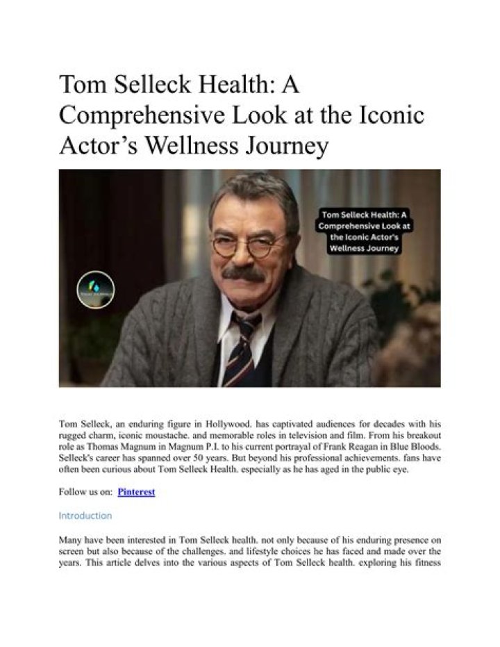 Tom Selleck's Health Journey Explored